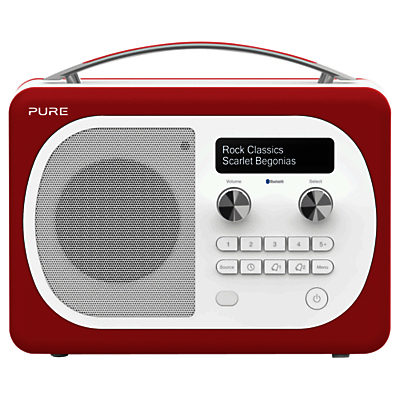Pure Evoke D4 Mio DAB/FM Bluetooth Radio Scarlet Pure Evoke D4 Mio DAB/FM Bluetooth Radio Scarlet